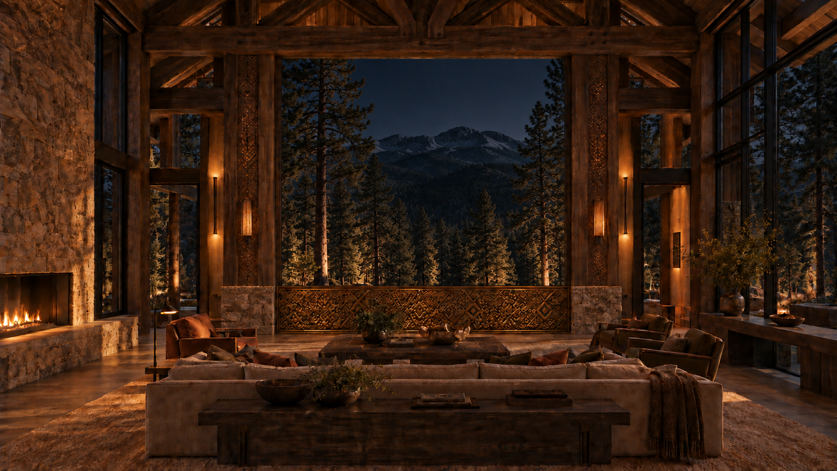 Forest Highlands Great Space returning to a quiet forest night